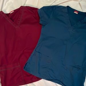 Scrub tops - lot of 2